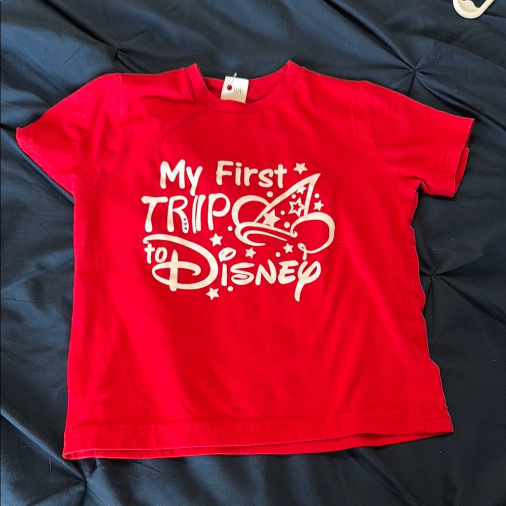 My First Trip to Disney Kids T-Shirt - Red